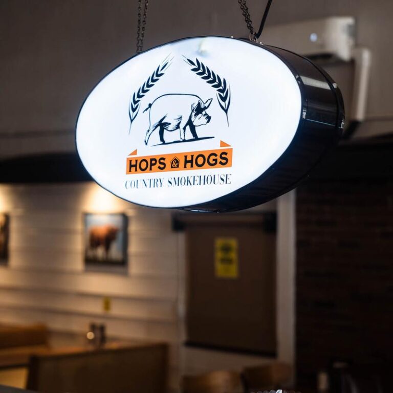 Hops & Hogs Country Smokehouse logo