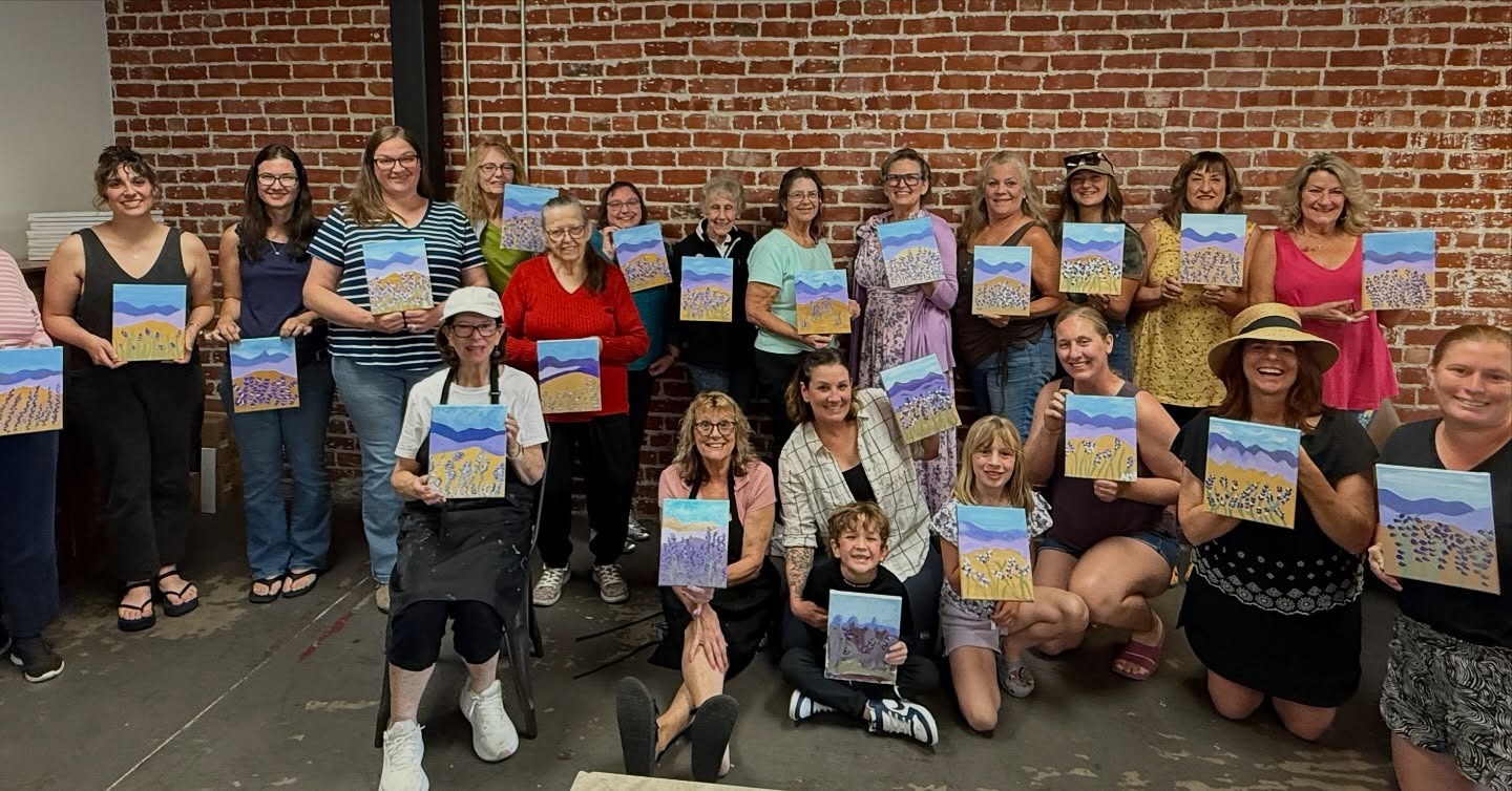 Creative craft workshop in progress at The Artist Workshop in Lincoln, California