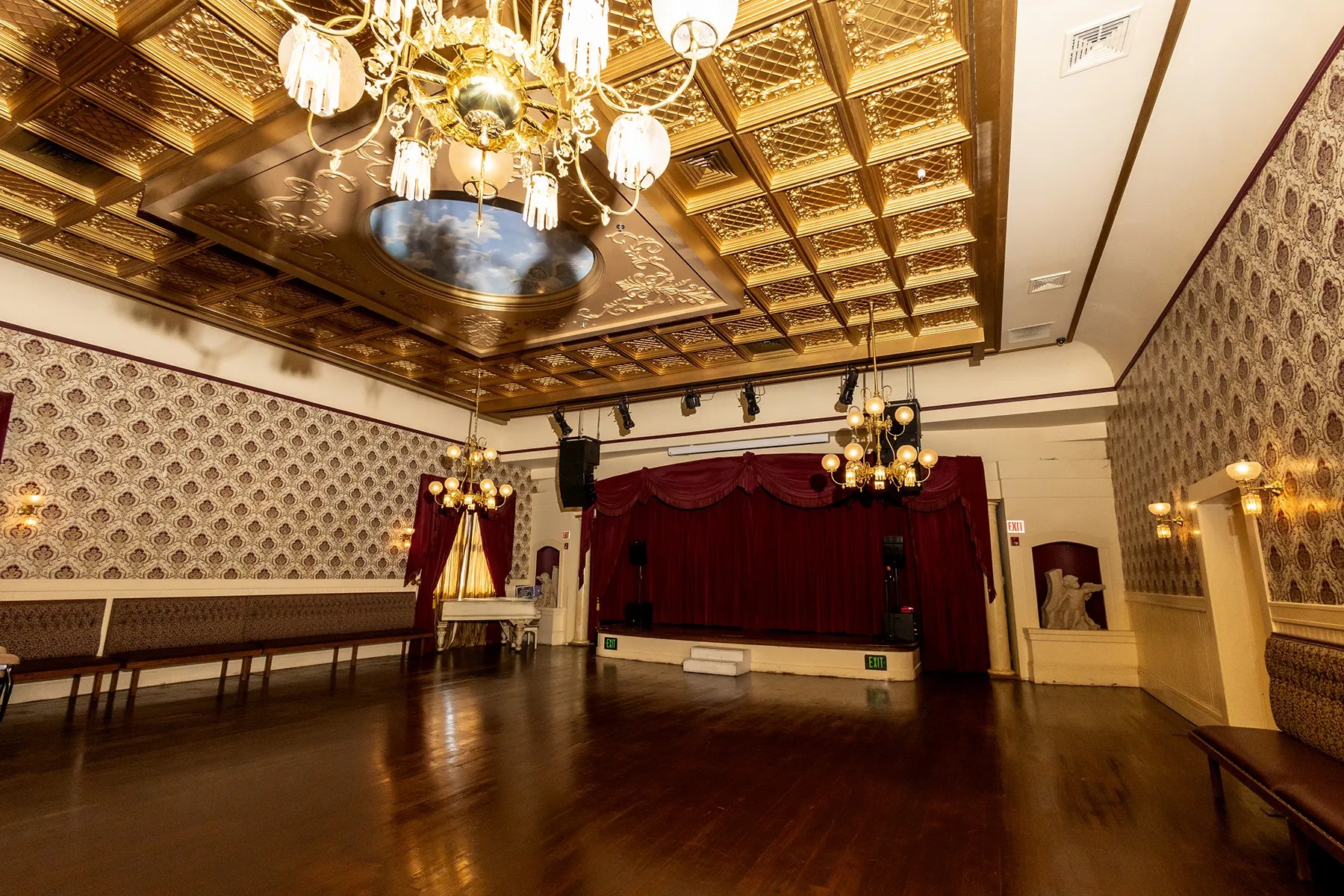 Interior of The Event Center at Historic Beermann Plaza in downtown Lincoln, California
