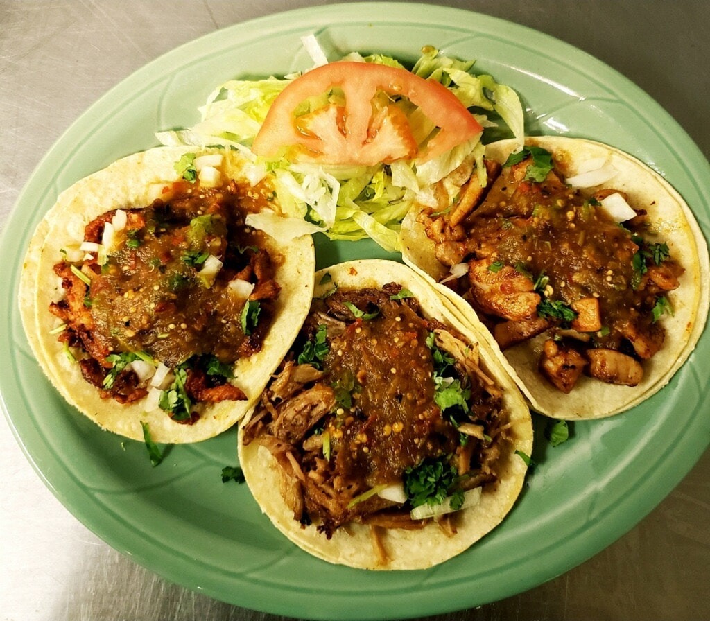 Colorful dishes at La Villa Mexican Food in Lincoln, Placer County