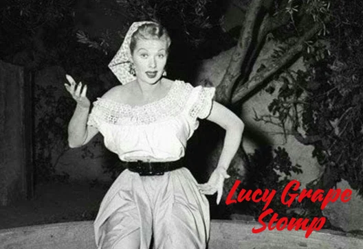 Flyer for I Love Lucy Grape Stomp 2026