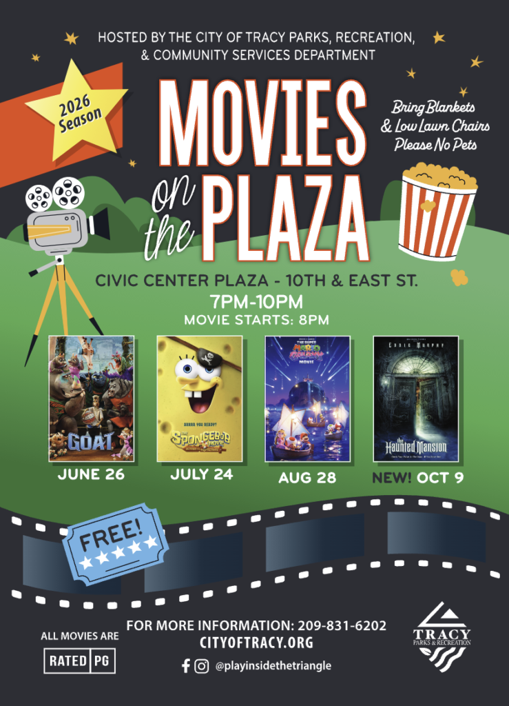 Flyer for Movies on the Plaza: The Super Mario Galaxy Movie