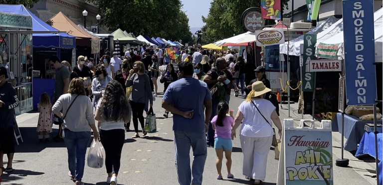Flyer for Downtown Tracy Farmers’ Market
