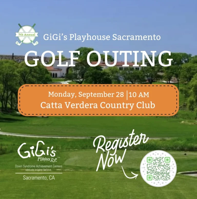 Flyer for GiGi’s Playhouse Sacramento 7th Annual Golf Outing