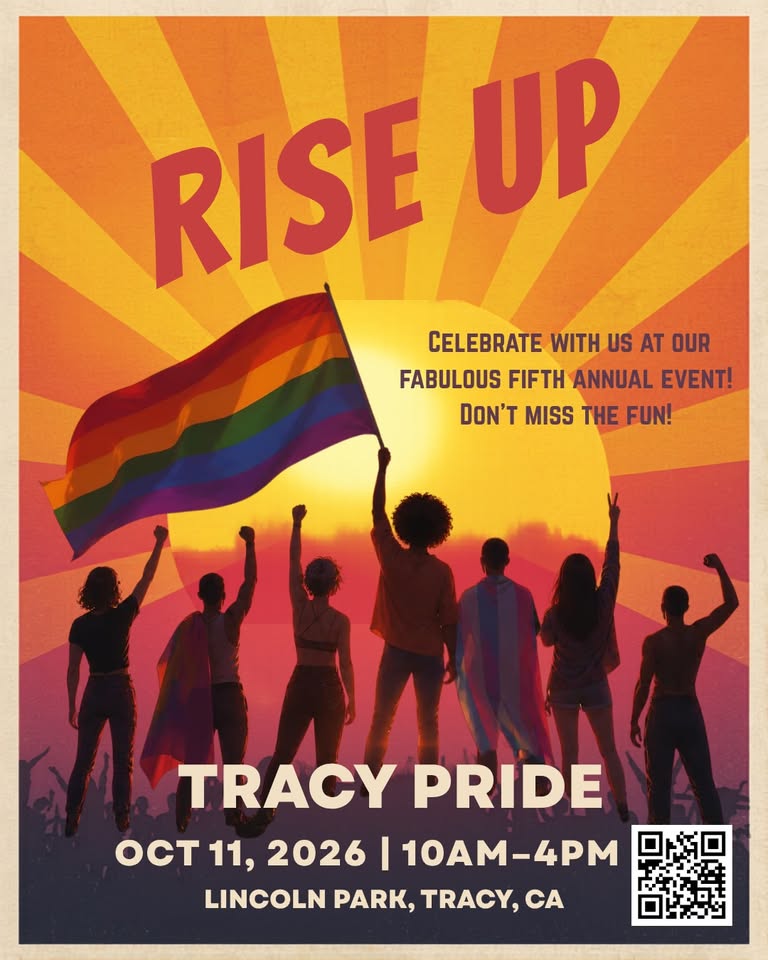 Flyer for 5th Annual Tracy Pride
