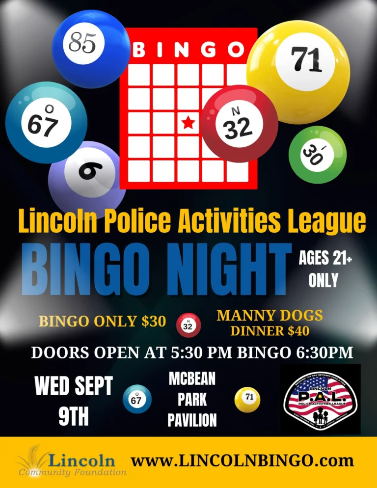 Flyer for LPAL Bingo Event