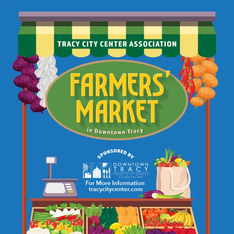 Flyer for Downtown Tracy Farmers’ Market
