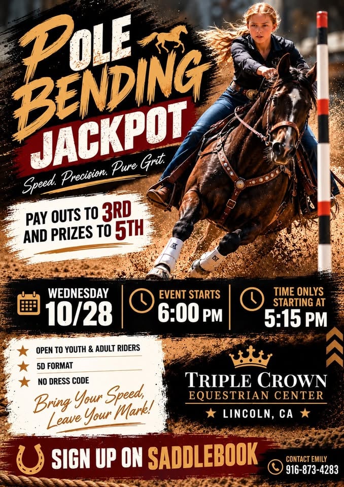 Flyer for 4L Pole Bending Jackpot