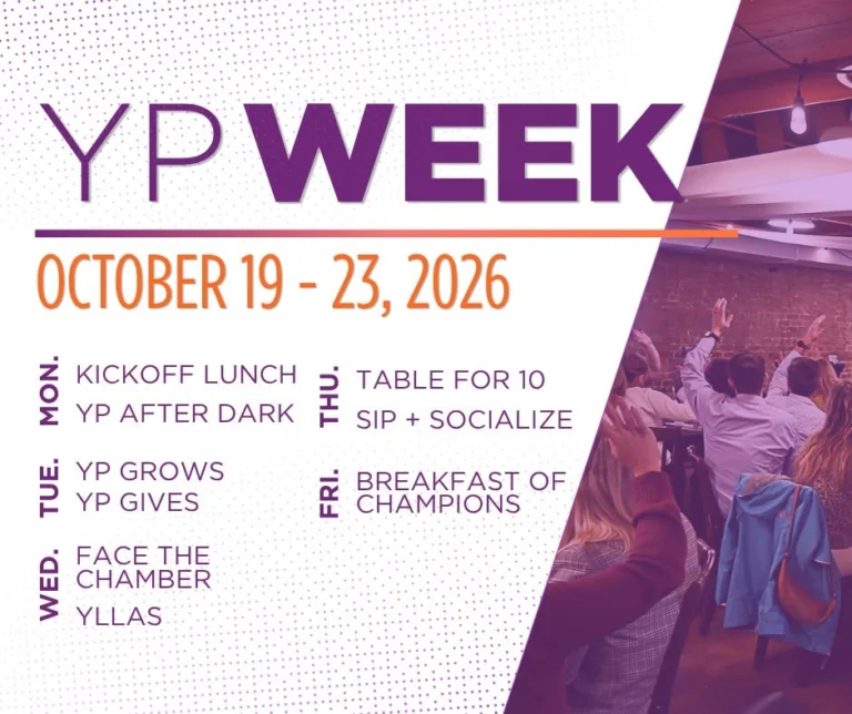Flyer for YP Week: Kickoff Lunch with Charlie Colon